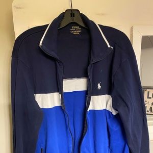 polo zip up sweatshirt XL